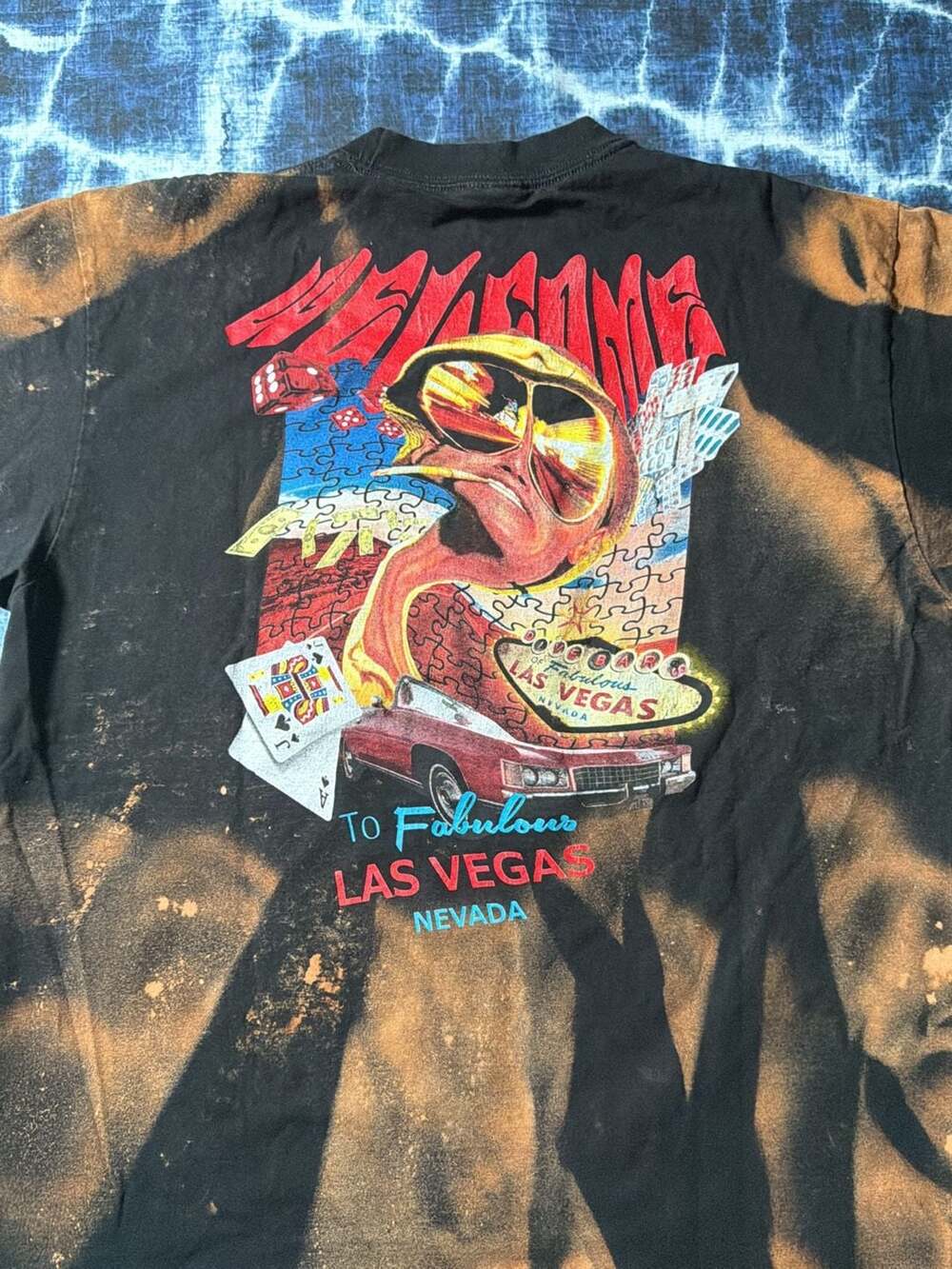 Fear and Loathing in Las Vegas Graphic T-Shirt Acid Wash Shaka Wear - Picture 7 of 7